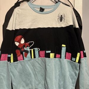 Marvel Spiderman Crewneck Sweater Front and Back Print
